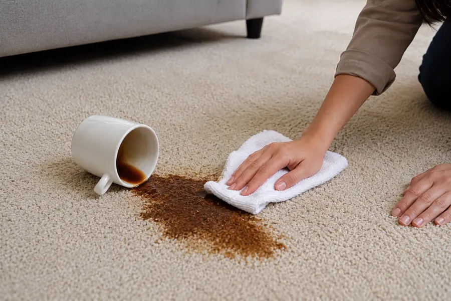 How to Clean a Coffee Spill on Carpet Quickly
